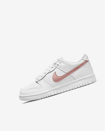 Nike Dunk Low Blancos Blancos Metal Rojos Marrom | MX 4727